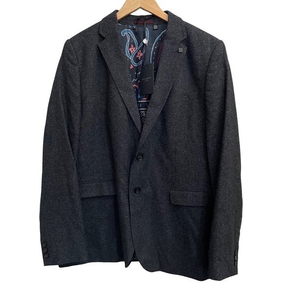 Ted Baker London Padstoe Wool Blazer Ted Size 7 US Size 3XL